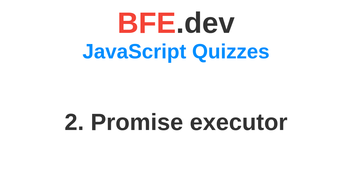 No async promise executor